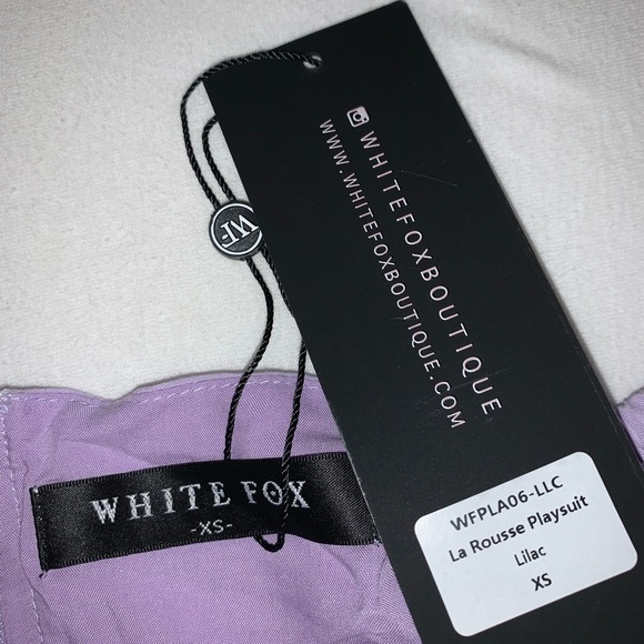 Lilac Off The Shoulder Playsuit - Picture 3 of 3